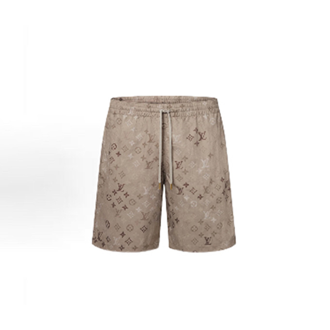 lv louis vuitton monogram print shorts